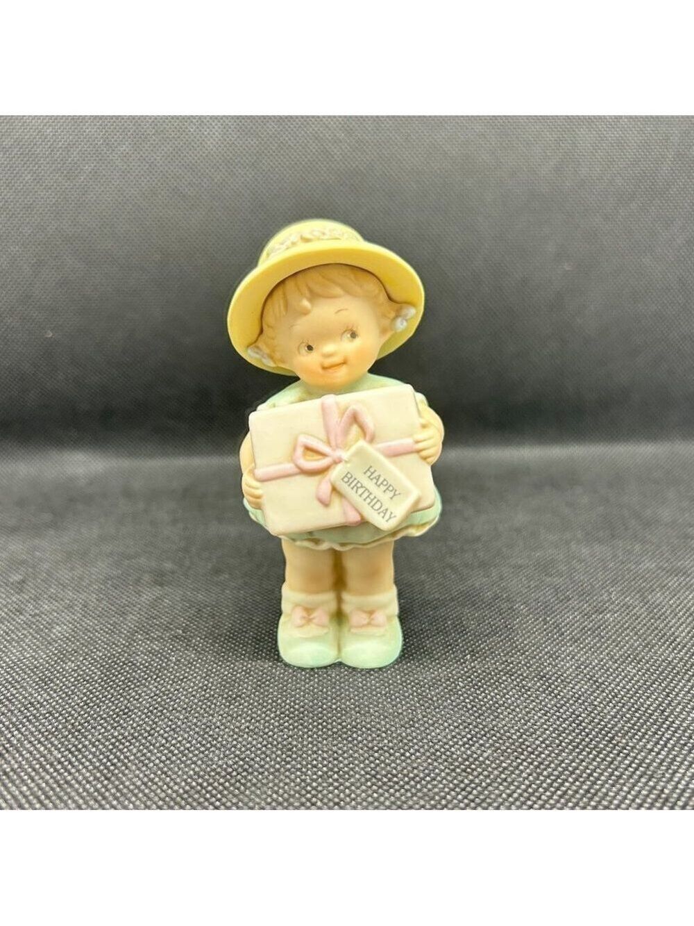 Memories of Yesterday Birthday Girl holding present figurine
